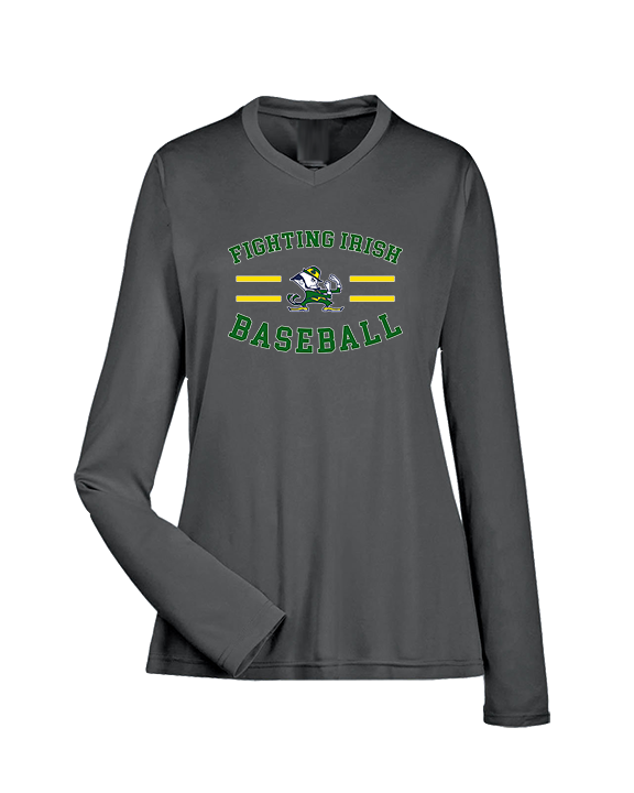 Kennedy HS Baseball Curve - Womens Performance Longsleeve