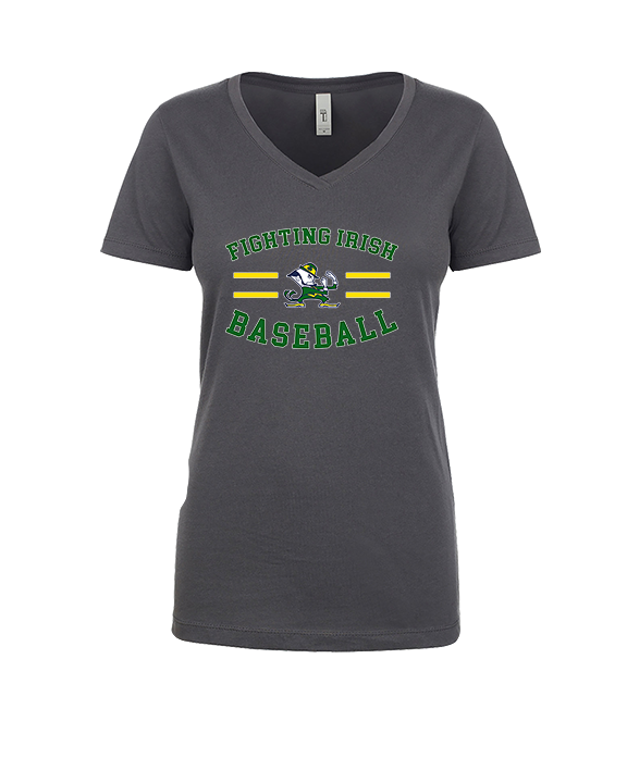 Kennedy HS Baseball Curve - Womens Vneck