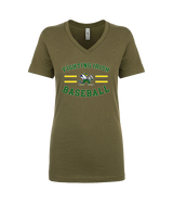 Kennedy HS Baseball Curve - Womens Vneck