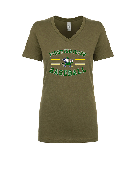 Kennedy HS Baseball Curve - Womens Vneck
