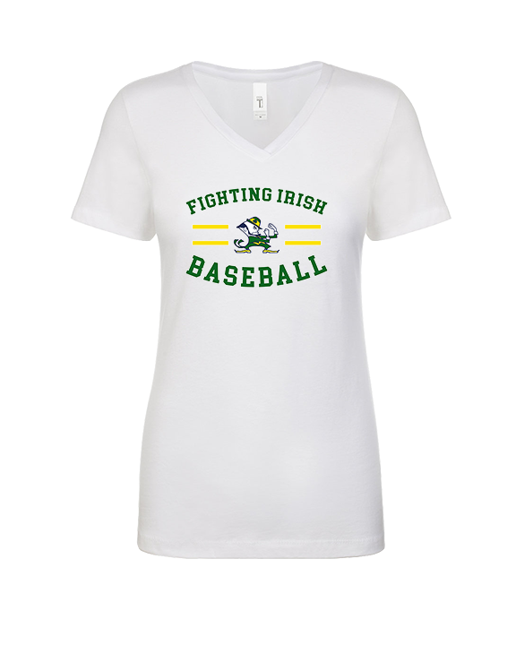 Kennedy HS Baseball Curve - Womens Vneck