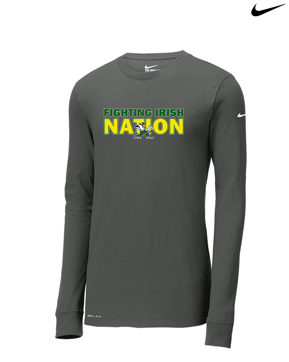 Kennedy HS Baseball Nation - Mens Nike Longsleeve