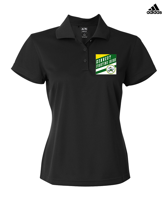 Kennedy HS Baseball Square - Adidas Womens Polo