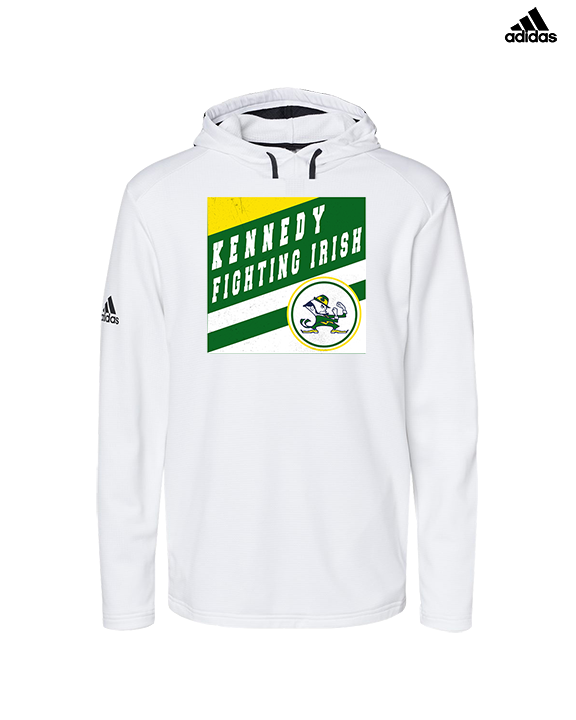 Kennedy HS Baseball Square - Mens Adidas Hoodie