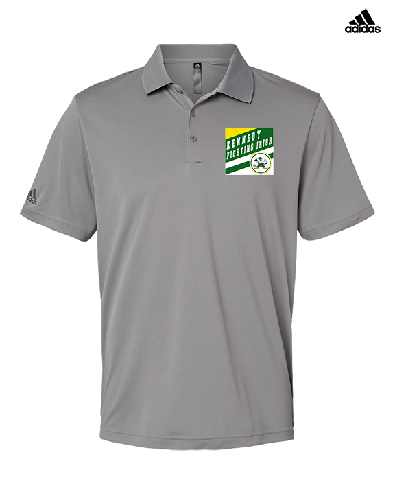 Kennedy HS Baseball Square - Mens Adidas Polo