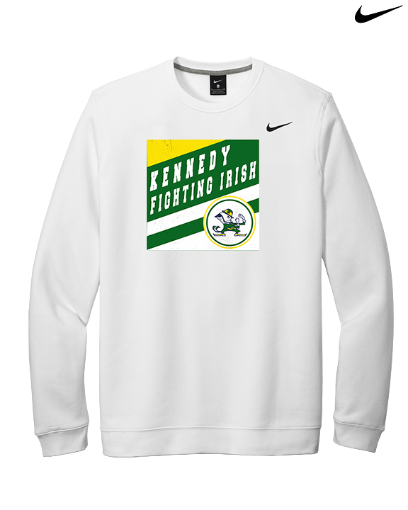 Kennedy HS Baseball Square - Mens Nike Crewneck