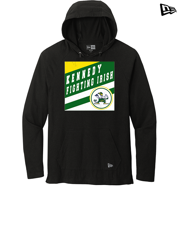 Kennedy HS Baseball Square - New Era Tri-Blend Hoodie