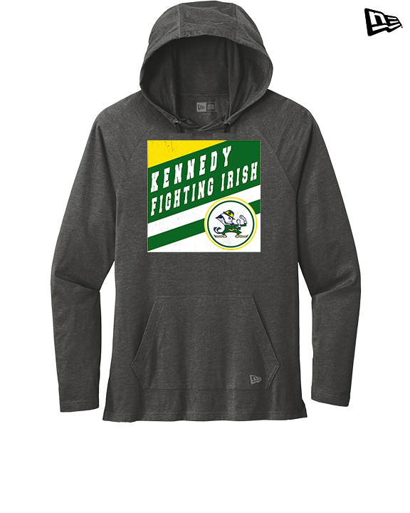 Kennedy HS Baseball Square - New Era Tri-Blend Hoodie