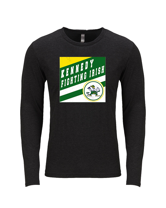 Kennedy HS Baseball Square - Tri-Blend Long Sleeve