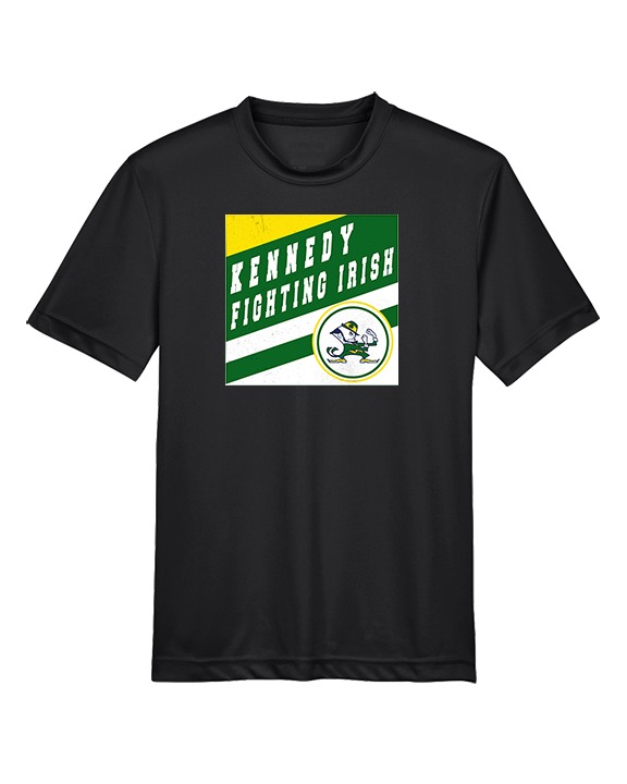 Kennedy HS Baseball Square - Youth Performance Shirt