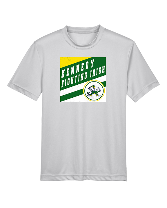 Kennedy HS Baseball Square - Youth Performance Shirt