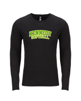 Kennedy HS Softball Logo - Tri-Blend Long Sleeve