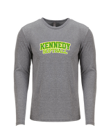 Kennedy HS Softball Logo - Tri-Blend Long Sleeve