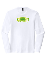 Kennedy HS Softball Logo - Tri-Blend Long Sleeve