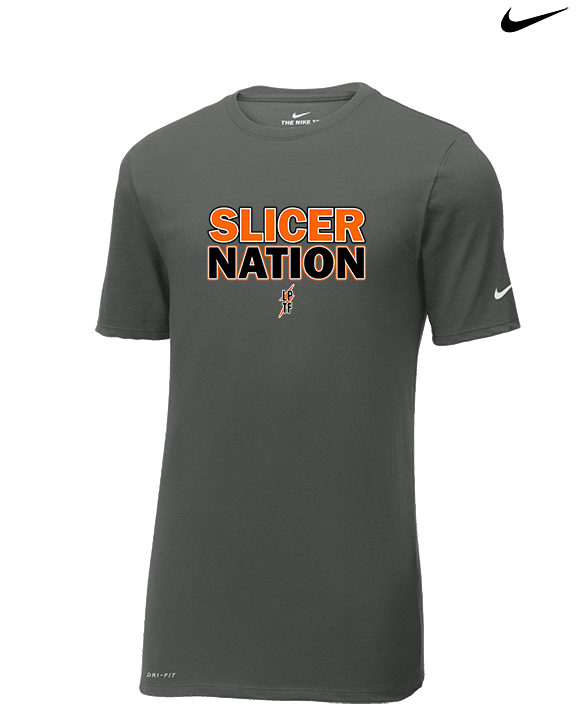 LaPorte HS Track & Field Nation - Mens Nike Cotton Poly Tee