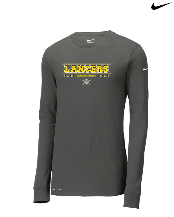 Lafayette HS Boys Basketball Border 2 - Mens Nike Longsleeve
