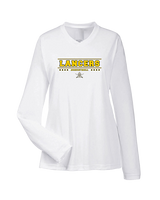 Lafayette HS Boys Basketball Border 2 - Womens Performance Longsleeve