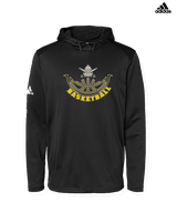 Lafayette HS Boys Basketball Outline - Mens Adidas Hoodie
