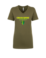 Lansdale Catholic HS Basketball Dad - Womens Vneck