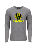 Lansdale Catholic HS Basketball Shadow - Tri-Blend Long Sleeve