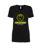 Lansdale Catholic HS Basketball Shadow - Womens Vneck