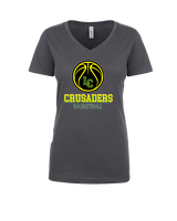 Lansdale Catholic HS Basketball Shadow - Womens Vneck