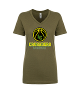 Lansdale Catholic HS Basketball Shadow - Womens Vneck