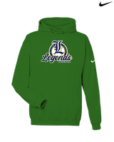 Legends Baseball Logo 02 - Nike Club Fleece Hoodie
