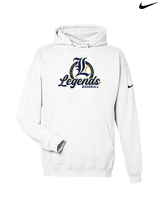 Legends Baseball Logo 02 - Nike Club Fleece Hoodie