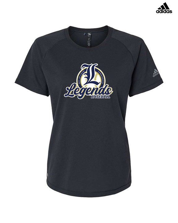 Legends Baseball Logo 02 - Womens Adidas Performance Shirt
