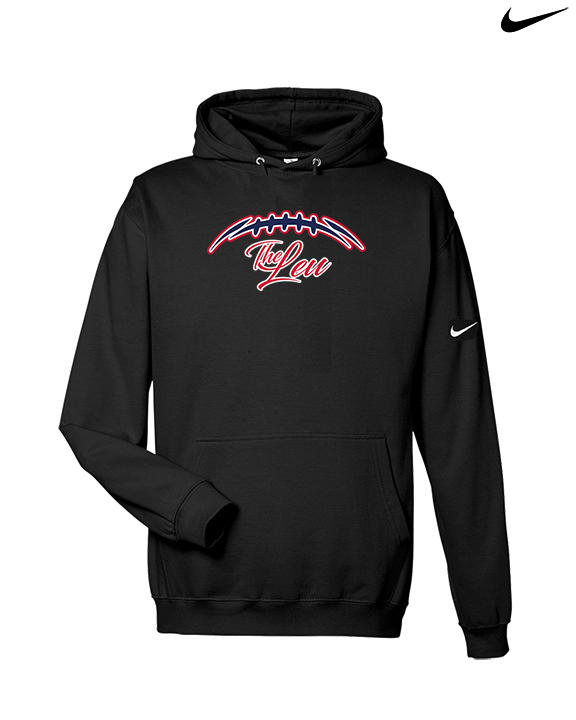 Leuzinger HS Football Laces - Nike Club Fleece Hoodie