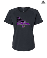 Level-Up Mambas Basketball Eat Sleep Breathe - Womens Adidas Performance Shirt