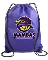 Level-Up Mambas Basketball Stacked - Drawstring Bag