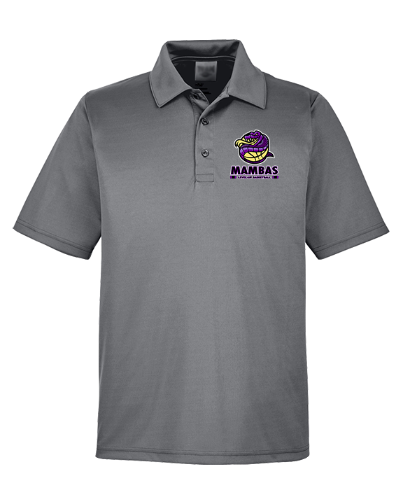 Level-Up Mambas Basketball Stacked - Mens Polo
