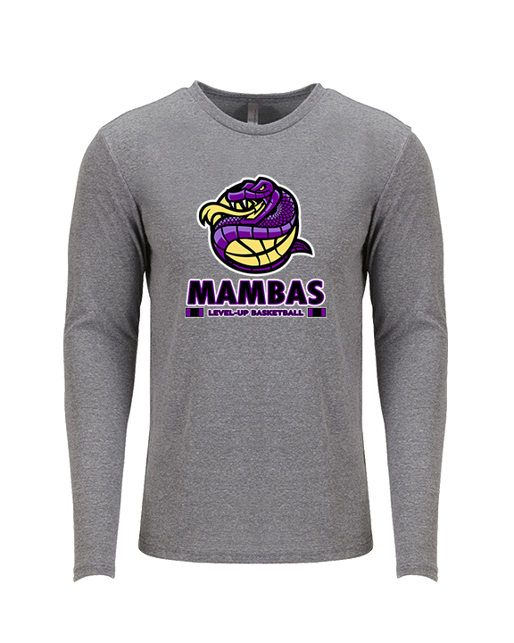 Level-Up Mambas Basketball Stacked - Tri-Blend Long Sleeve