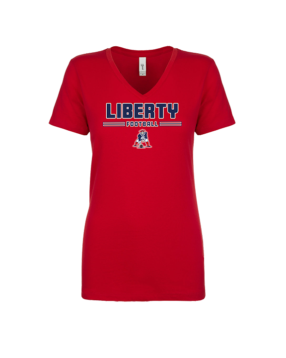 Liberty HS Football Keen - Womens Vneck
