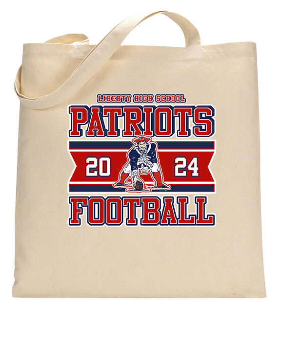 Liberty HS Football Stamp - Tote