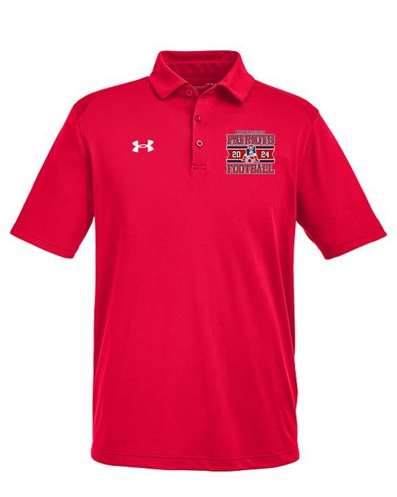 Liberty HS Football Stamp - Under Armour Mens Tech Polo