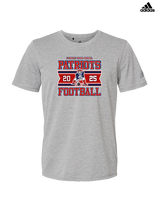 Liberty HS Football Stamp 25 - Mens Adidas Performance Shirt