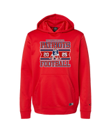 Liberty HS Football Stamp 25 - Oakley Performance Hoodie