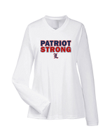 Liberty HS Football Strong - Womens Performance Longsleeve
