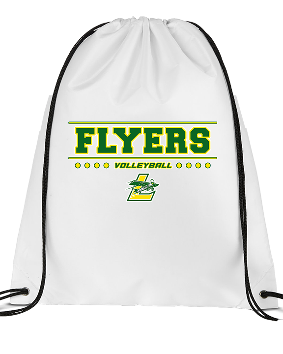 Lindbergh HS Boys Volleyball Border - Drawstring Bag