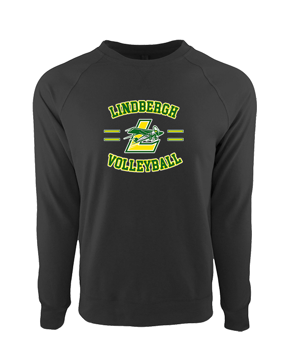 Lindbergh HS Boys Volleyball Curve - Crewneck Sweatshirt