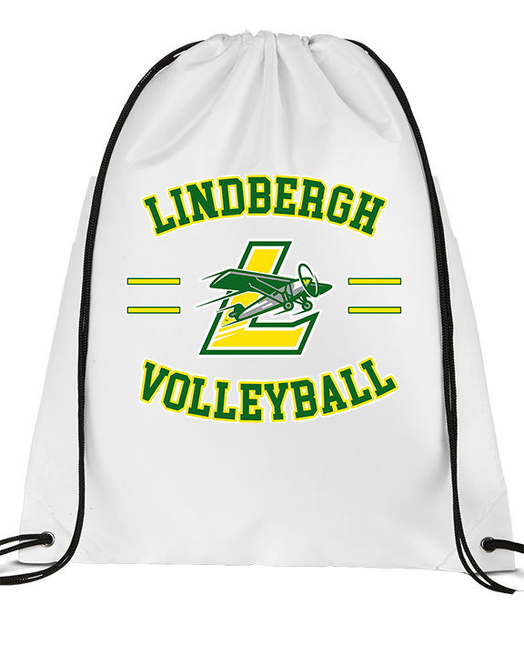 Lindbergh HS Boys Volleyball Curve - Drawstring Bag