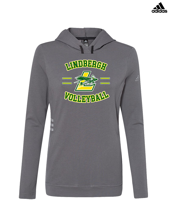 Lindbergh HS Boys Volleyball Curve - Womens Adidas Hoodie