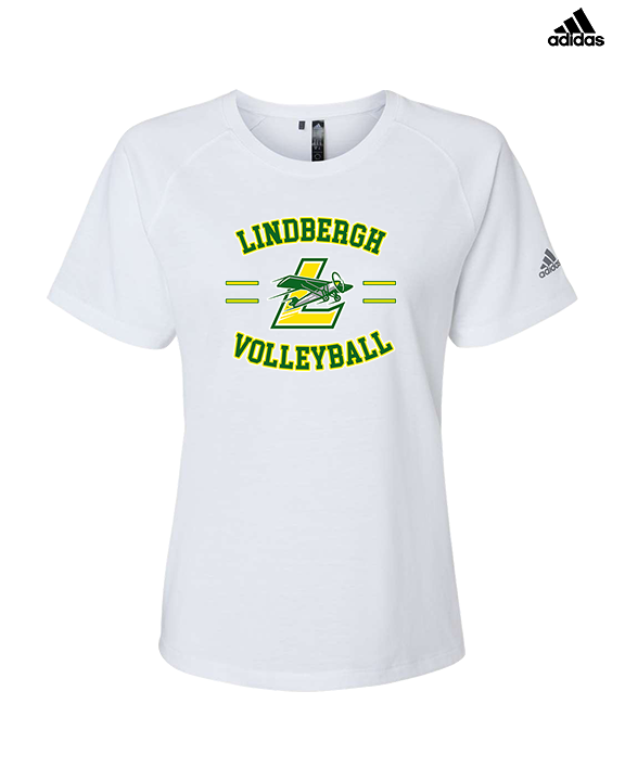 Lindbergh HS Boys Volleyball Curve - Womens Adidas Performance Shirt