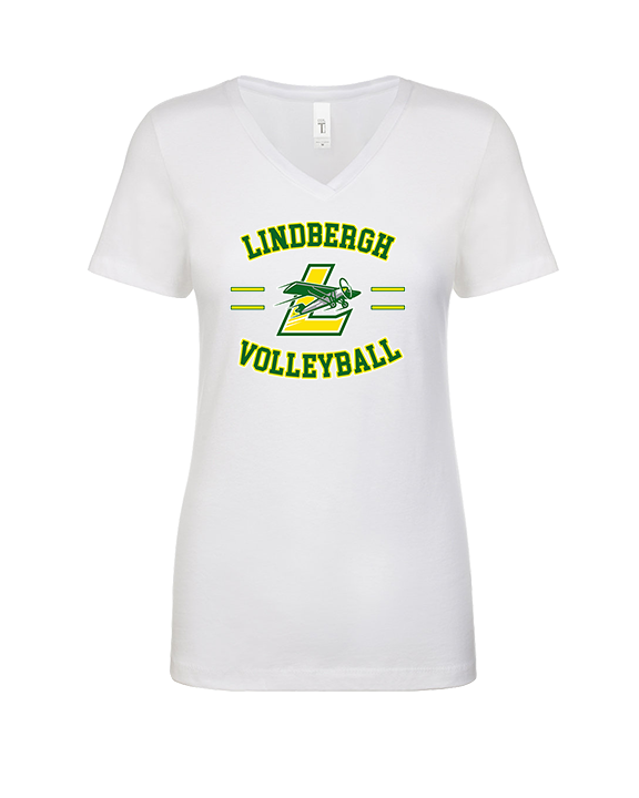 Lindbergh HS Boys Volleyball Curve - Womens Vneck