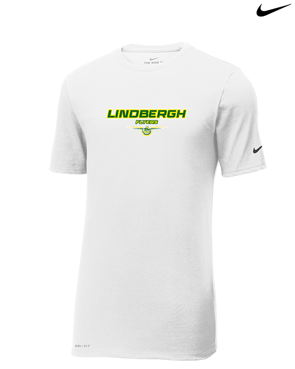 Lindbergh HS Boys Volleyball Design - Mens Nike Cotton Poly Tee