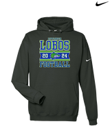 Littlerock HS Football Stamp - Nike Club Fleece Hoodie