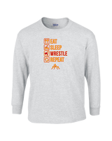 Loara HS Wrestling Eat Sleep Wrestle - Cotton Longsleeve